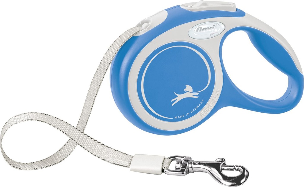 Laisse sangle "New Comfort" bleu foncé (XS) - Flexi