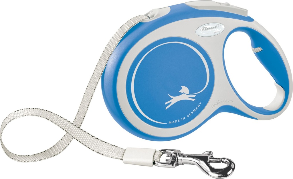 Laisse sangle "New Comfort" bleu foncé (L 8m) - Flexi