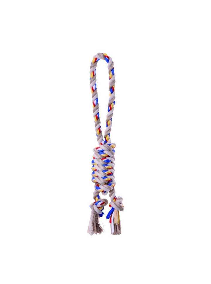 Corde pour chien "Boudin" avec poignée courte (S) - Bubimex