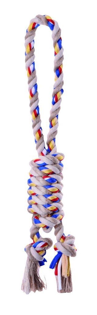 Corde pour chien "Boudin" avec poignée courte (S) - Bubimex