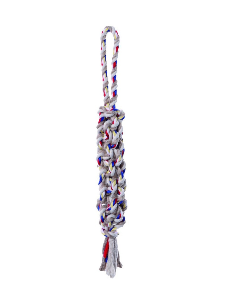 [13929_25268] Corde pour chien "Boudin" avec poignée courte (M) - Bubimex