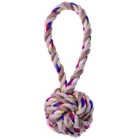 Corde pour chien "Balle" (Poignée courte) - Bubimex