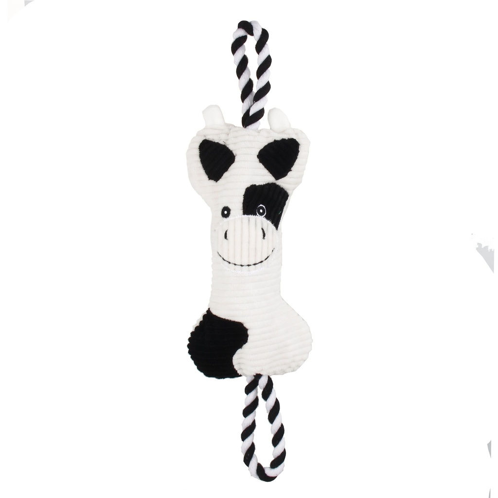 Peluche pour chien avec cordes "Vache" - Bubimex