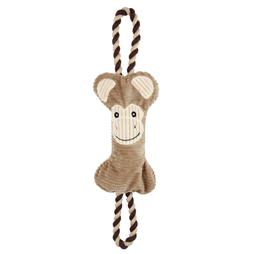 [13935] Peluche pour chien avec cordes "Singe" - Bubimex