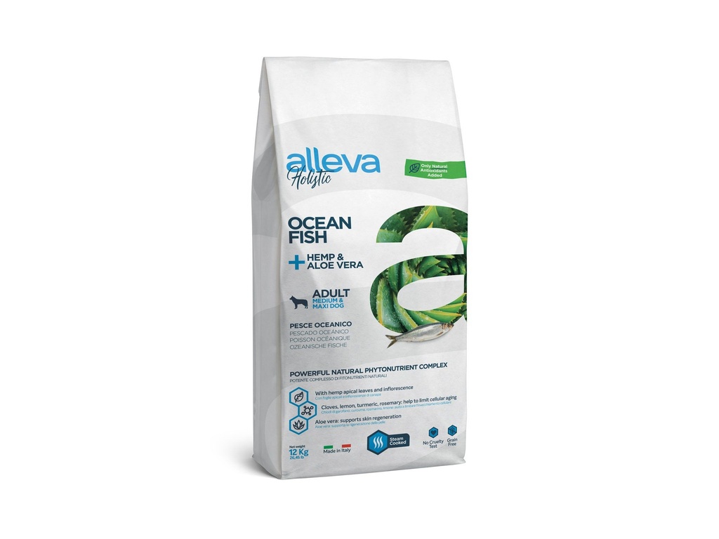 Adulte Medium et Maxi Poisson "Alleva Holistic" (12 kg) - Alleva