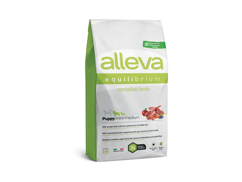 Puppy Mini/Médium "Alleva Equilibrium sensitive" Agneau (2 kg) - Alleva