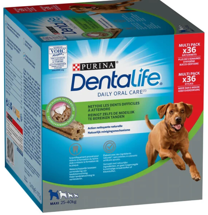 Dentalife Maxi 36 bâtonnets (1.27 kg) - Purina Dentalife
