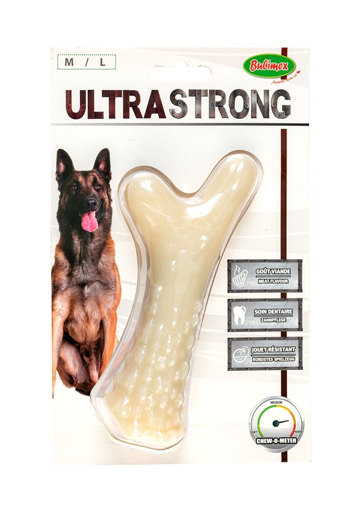 [14066_25414] Jouet os à mâcher "Ultra Strong" (M/L) - Bubimex
