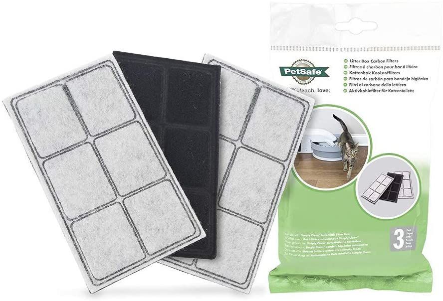 Lot de 3 filtres anti-odeurs pour bac à litière "Simply Clean" - Petsafe
