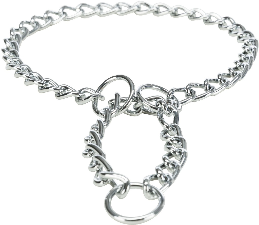 Collier d'arrêt en chaîne simple rang (65 cm x 4 mm) - Trixie