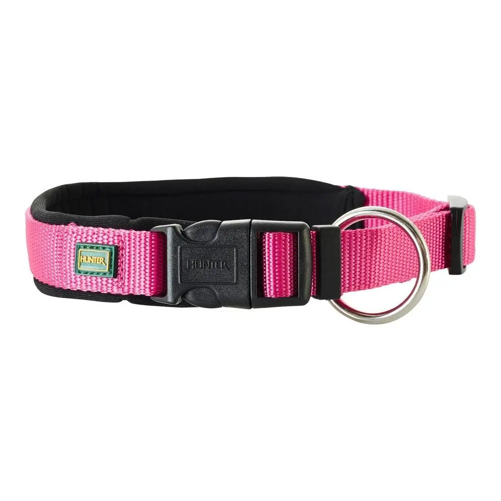 Collier "Neopren Vario Plus" framboise/noir (55 x 2,5 cm) - Hunter