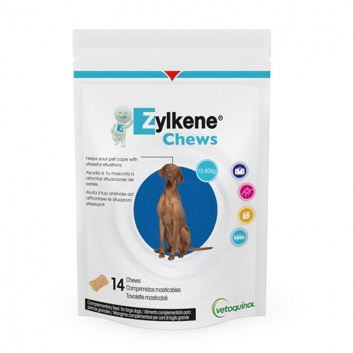 Complément alimentaire "Zylkene Chew" (Dosage : 450 mg) - Vetoquinol