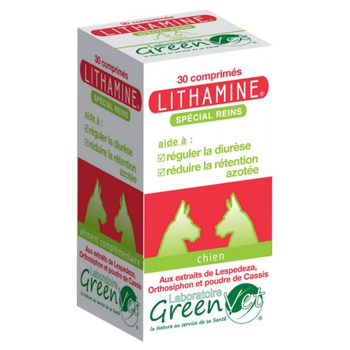 Complément alimentaire pour chien "Lithamine" (30 comprimés) - Greenvet