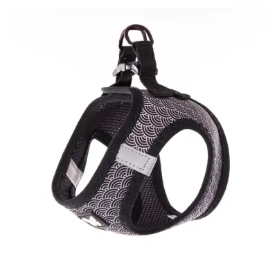 [14371-006] Harnais pour chien "Mesh" - Eventail Noir (M) - Martin Sellier
