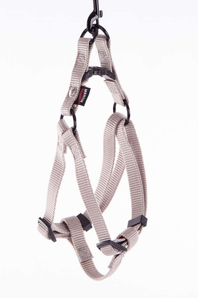 Harnais baudrier en nylon gris (Taille 4) - Martin Sellier
