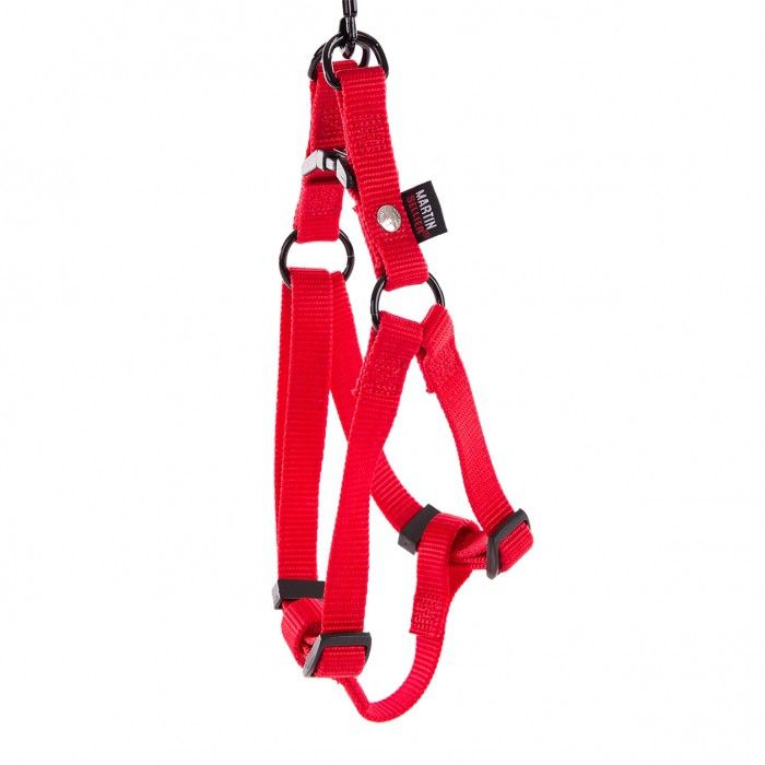 Harnais baudrier en nylon rouge (Taille 4) - Martin Sellier