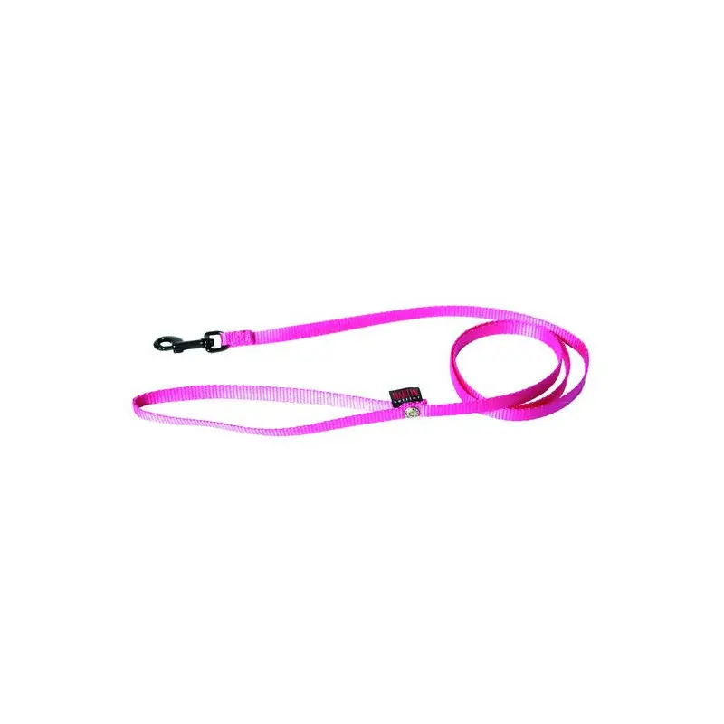 Laisse simple épaisseur en nylon - Rose (120 x 1 cm) - Martin Sellier