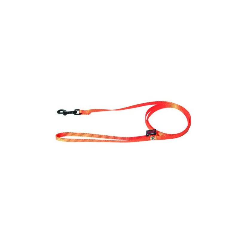 Laisse simple épaisseur en nylon - Orange (120 x 1 cm) - Martin Sellier