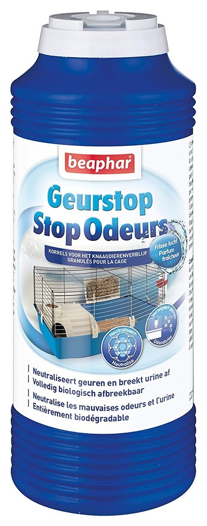 "Stop Odeurs" Granulés : Fraîcheur de la litière du rongeur (600 g) - Beaphar