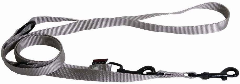 [14380_25803] Laisse de dressage 3 positions (Gris) - Martin Sellier