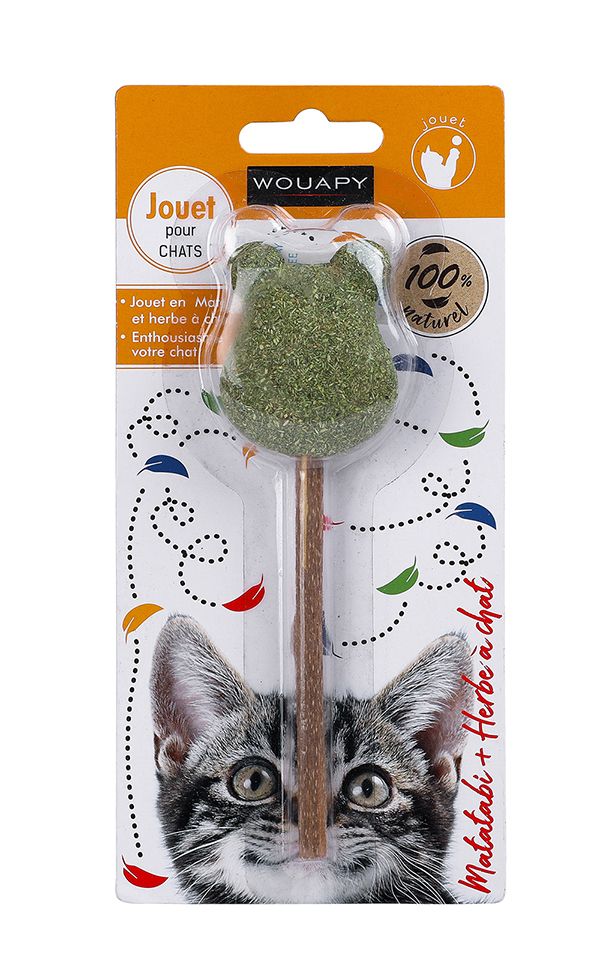 Sucette ours au matabi et herbe à chat - Wouapy