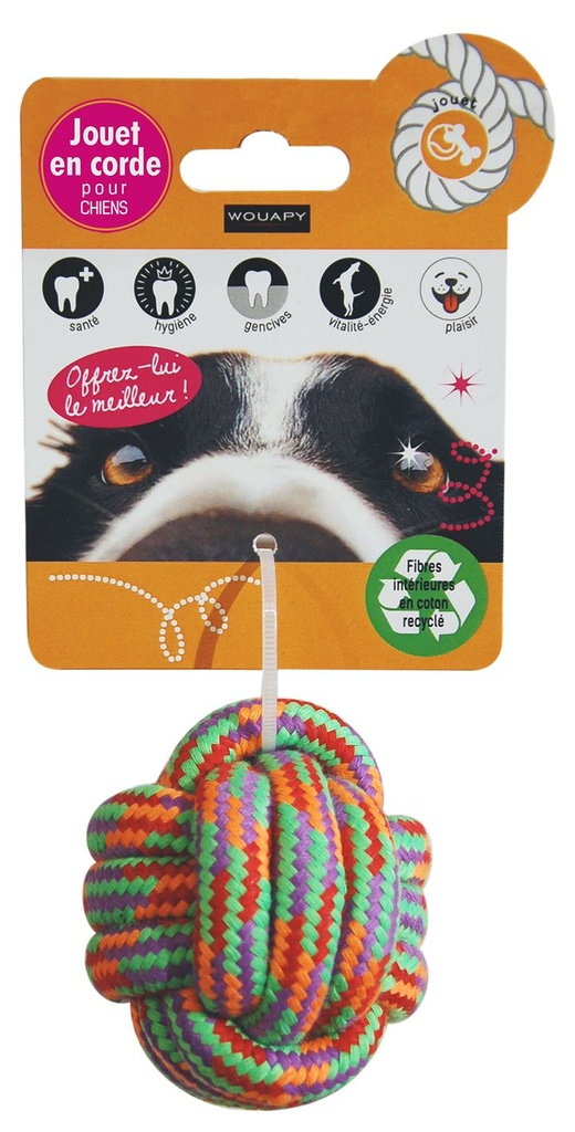 Corde pour chien "Nœud Boule" - Wouapy