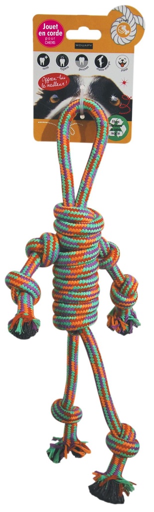 [14503] Corde pour chien "Nœud Homer" - Wouapy