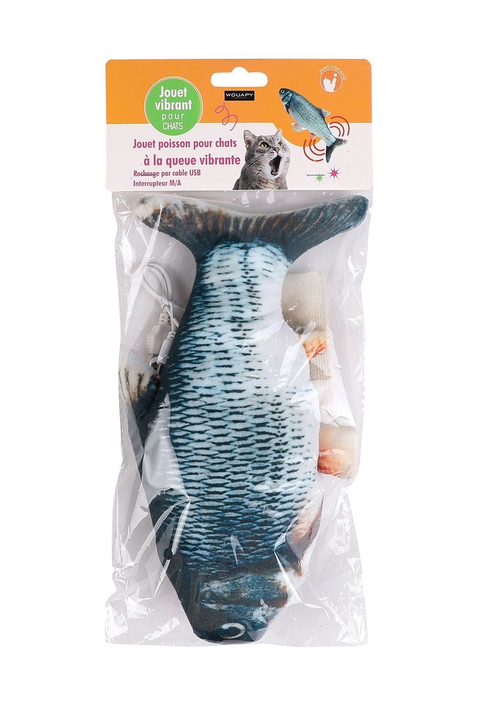 Jouet pour chat "Carpe Vibrante" - Wouapy