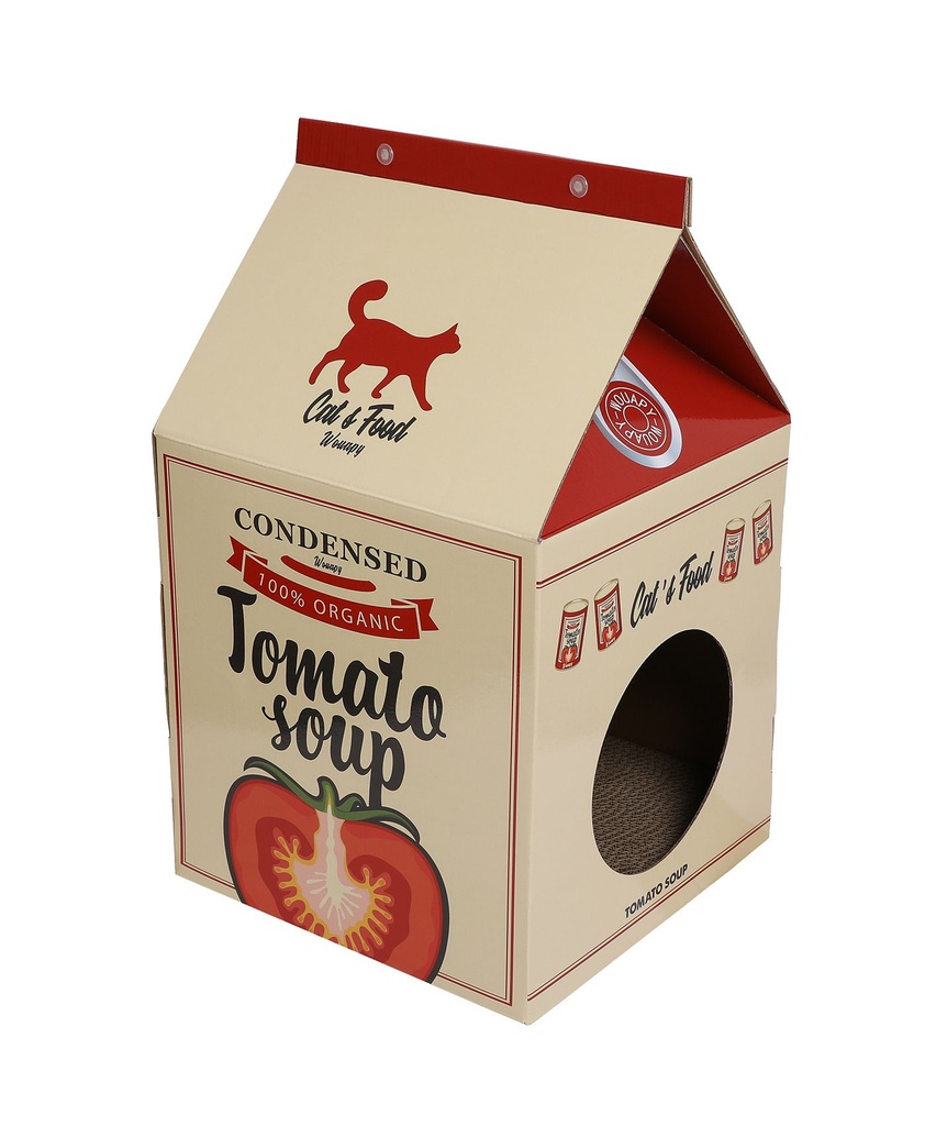 [14512] Boîte pour chat "Tomato Box" - Wouapy