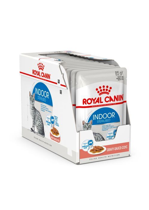 [14605] Feline Nutrition Indoor Sterilised en sauce (12 sachets 85 g) - Royal Canin