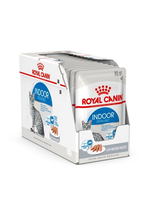 [14607] Feline Nutrition Indoor Sterilised en mousse (12 sachets 85 g) - Royal Canin