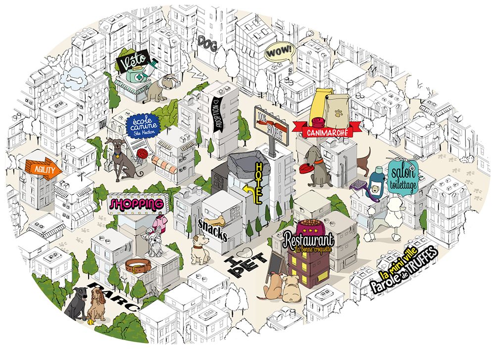 Set de table "Ma ville" - Parole de Truffes