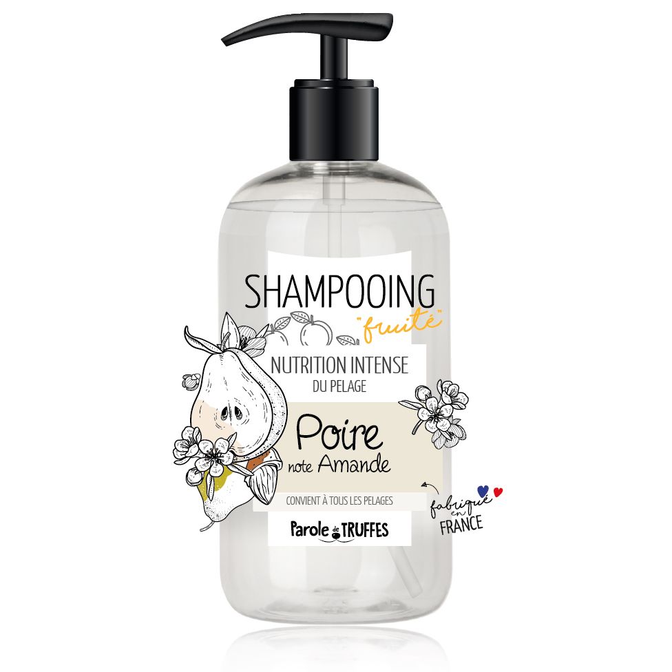 [14659] Shampooing poire et note d'amande (300 ml) - Parole de Truffes