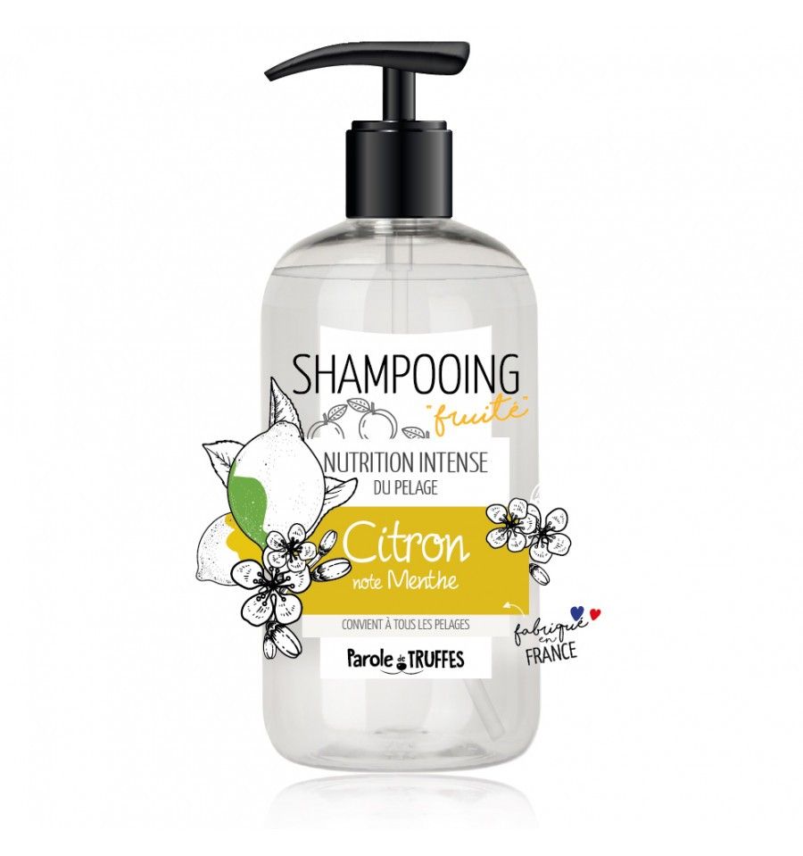 [14661] Shampooing citron et note de menthe (300 ml) - Parole de Truffes
