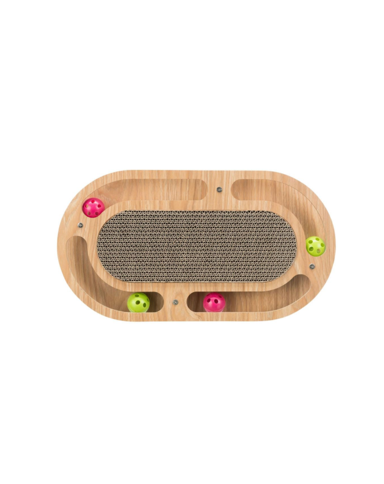 Plaque griffoir avec cadre en bois ovale - Trixie