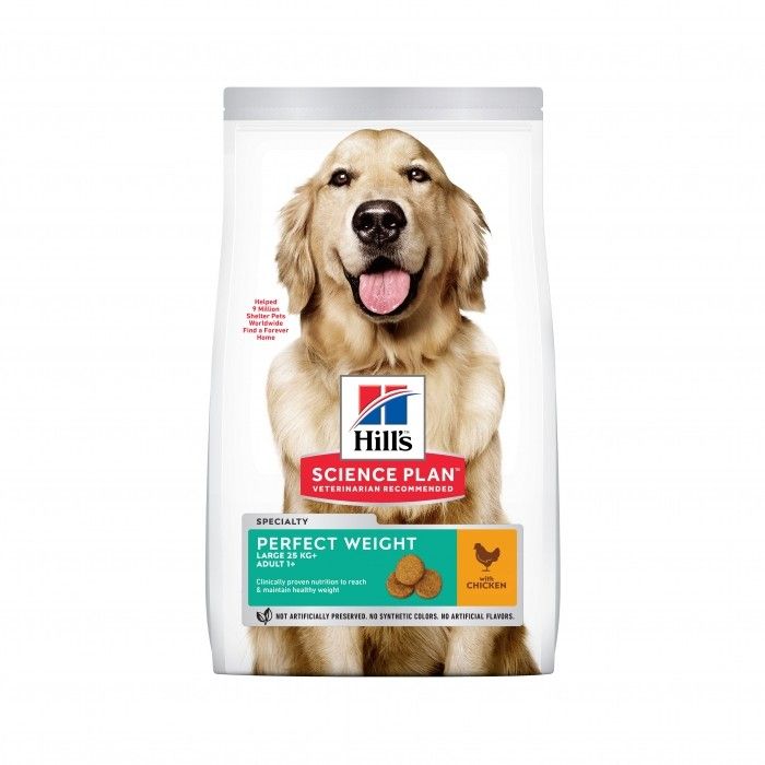 Canine Adult "Perfect Weight" Large Poulet (12 kg) - Hill's Science Plan