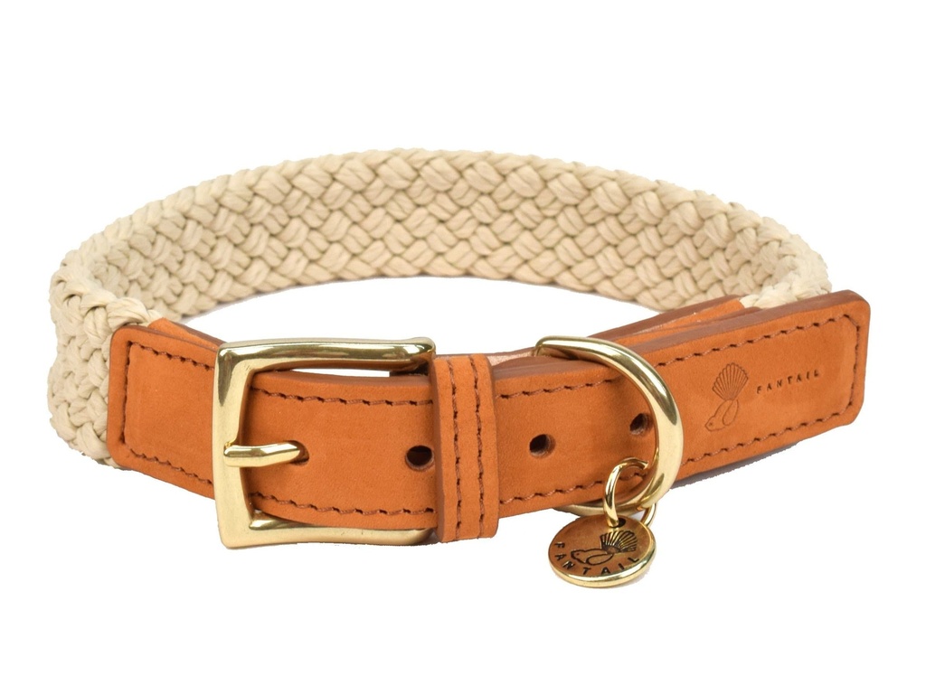 Collier "Tau" brun clair (S) - Fantail