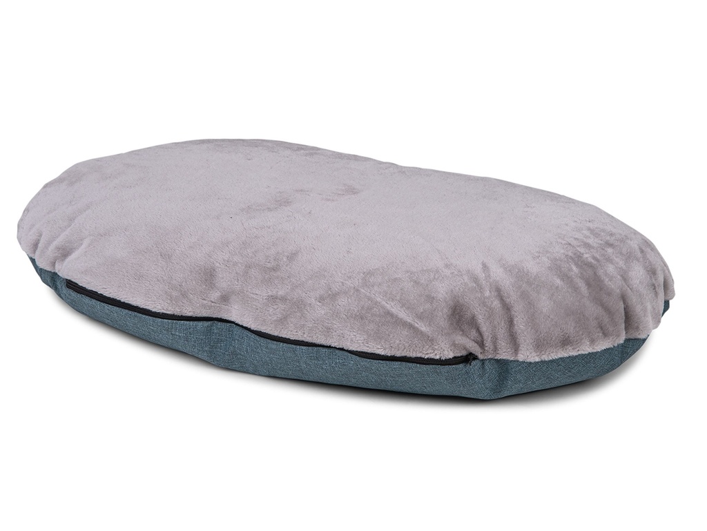 [14762_26182] Coussin ovale "Ares" turquoise (Taille 2) - Vadigran