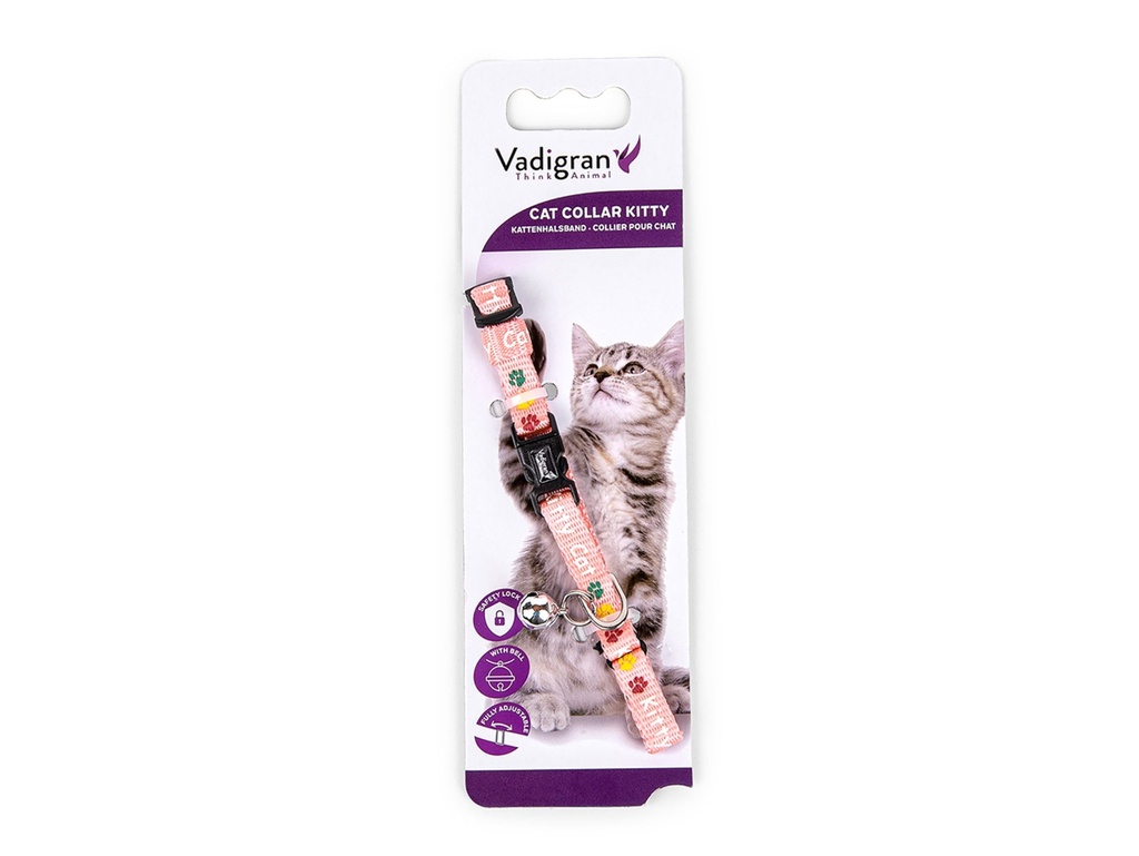 [14881_26310] Collier pour chaton "Kitty Cat" (Rose) - Vadigran