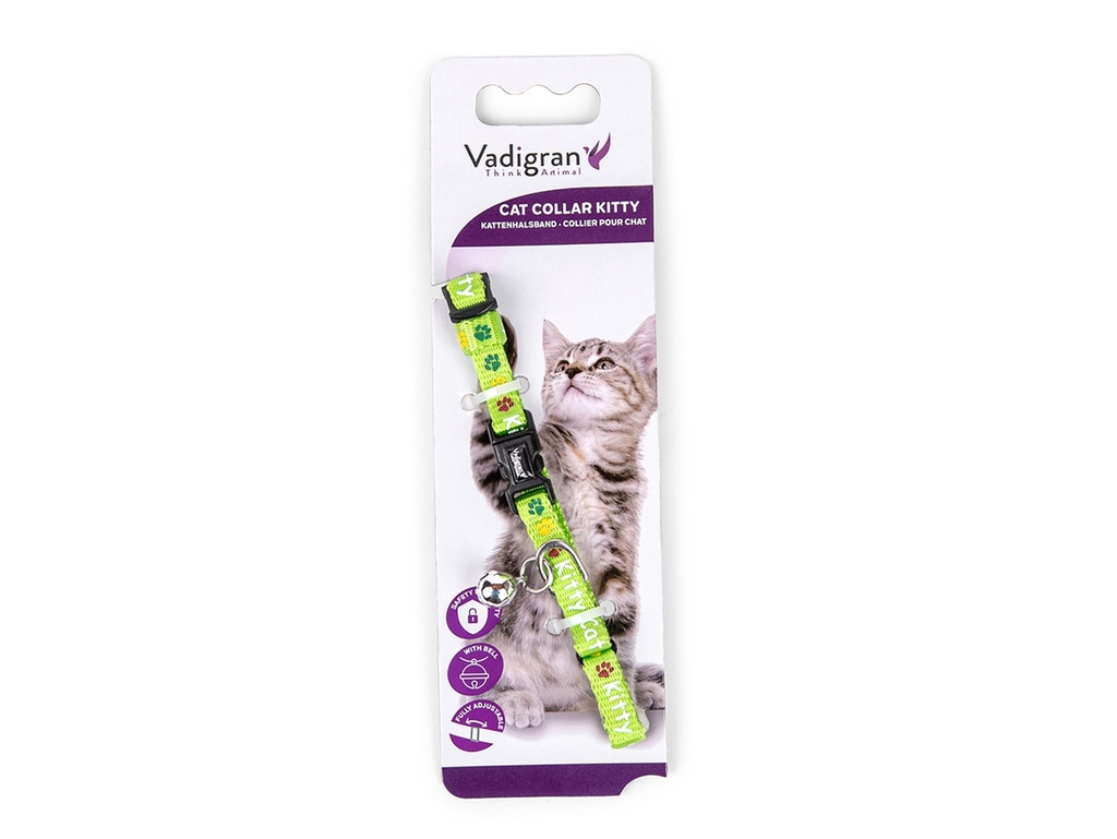 [14881_26312] Collier pour chaton "Kitty Cat" (Vert) - Vadigran