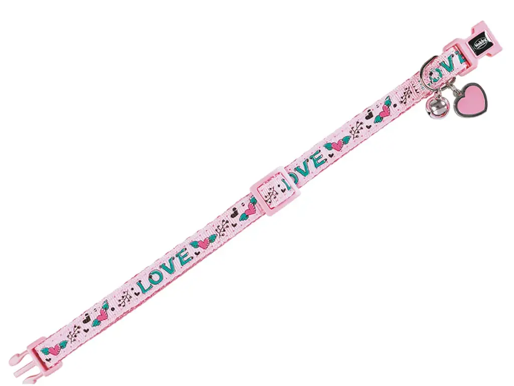 [14889_26334] Collier pour chat "Charm" (Rose) - Vadigran