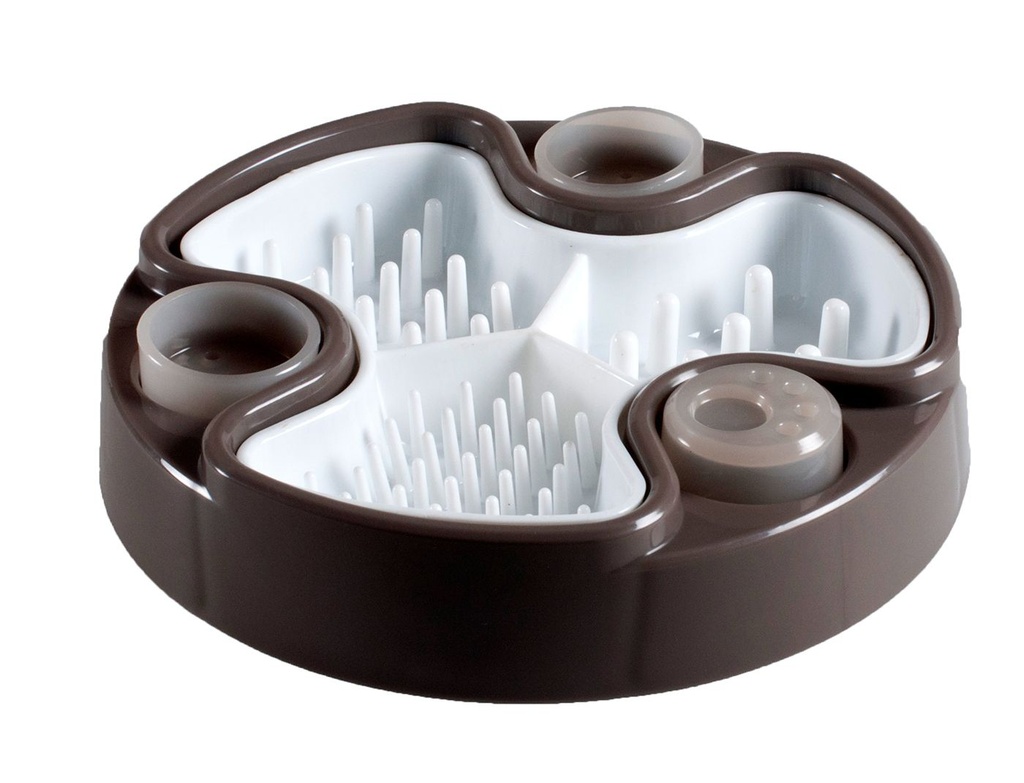 Mangeoire anti-glouton "Brain" brun - Vadigran