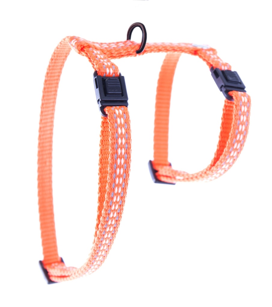 [14944] Harnais pour chat "Safety" orange - Martin Sellier