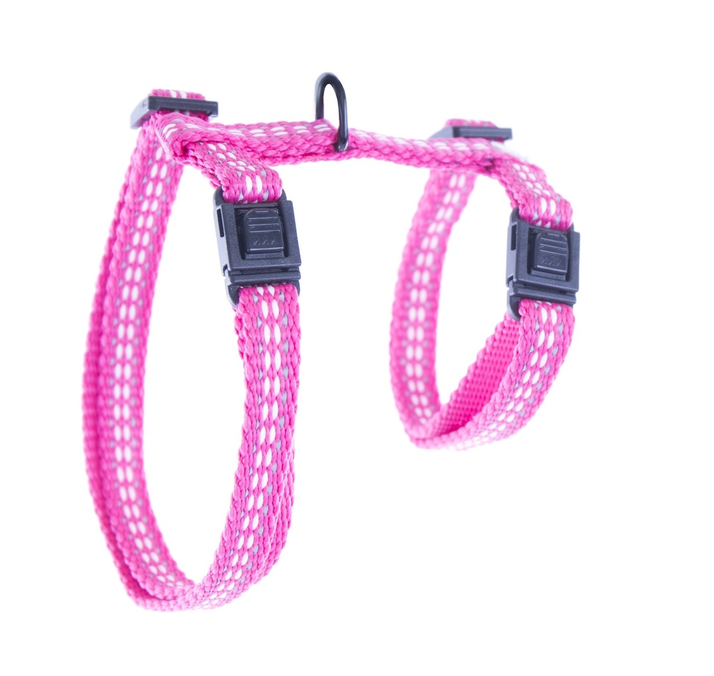 Harnais pour chat "Safety" rose - Martin Sellier