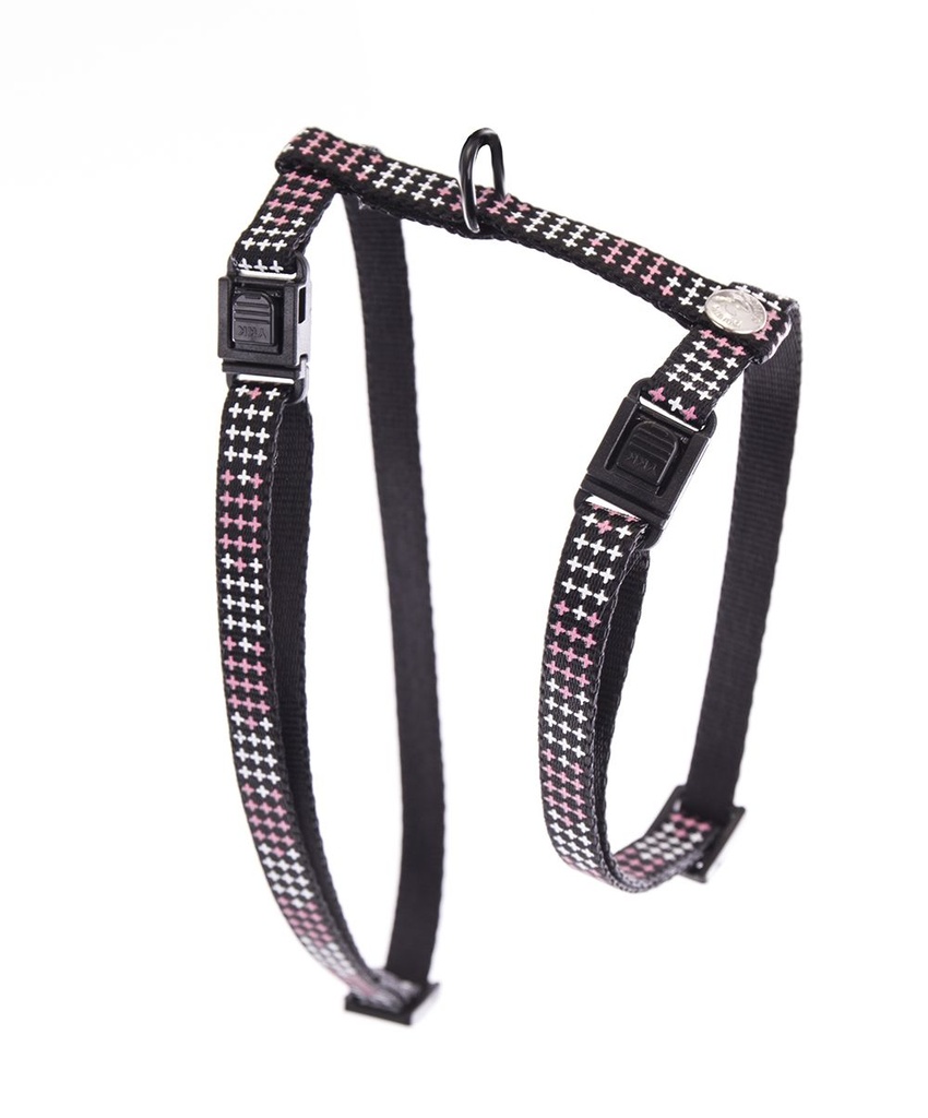 Harnais pour chat "Croix" rose - Martin Sellier