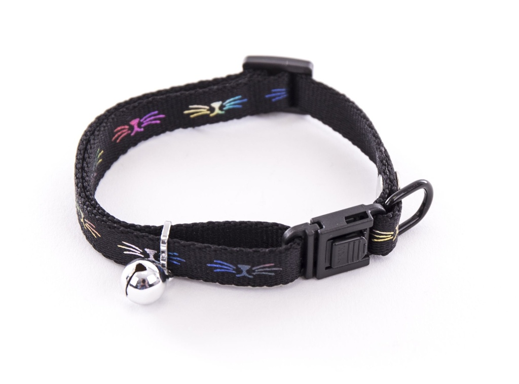 [14972] Collier pour chat "Frimousse" noir - Martin Sellier