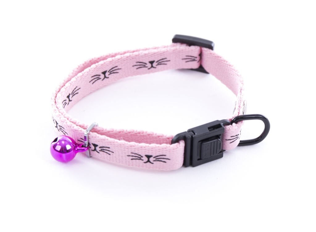 [14973] Collier pour chat "Frimousse" rose - Martin Sellier