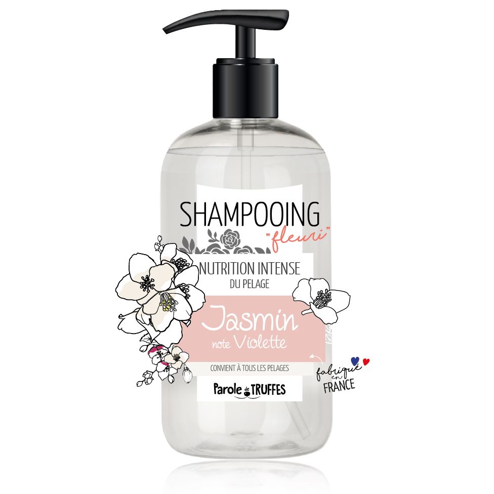 Shampooing Jasmin et note de violette (300 ml) - Parole de Truffes