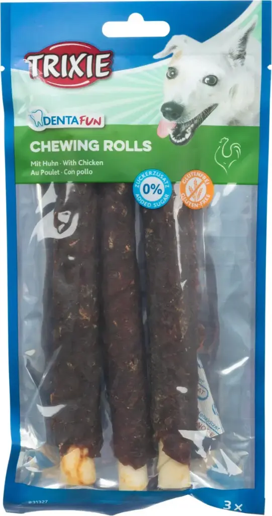 Denta Fun Chewing Rolls au poulet (17 cm, 3 pcs) - Trixie