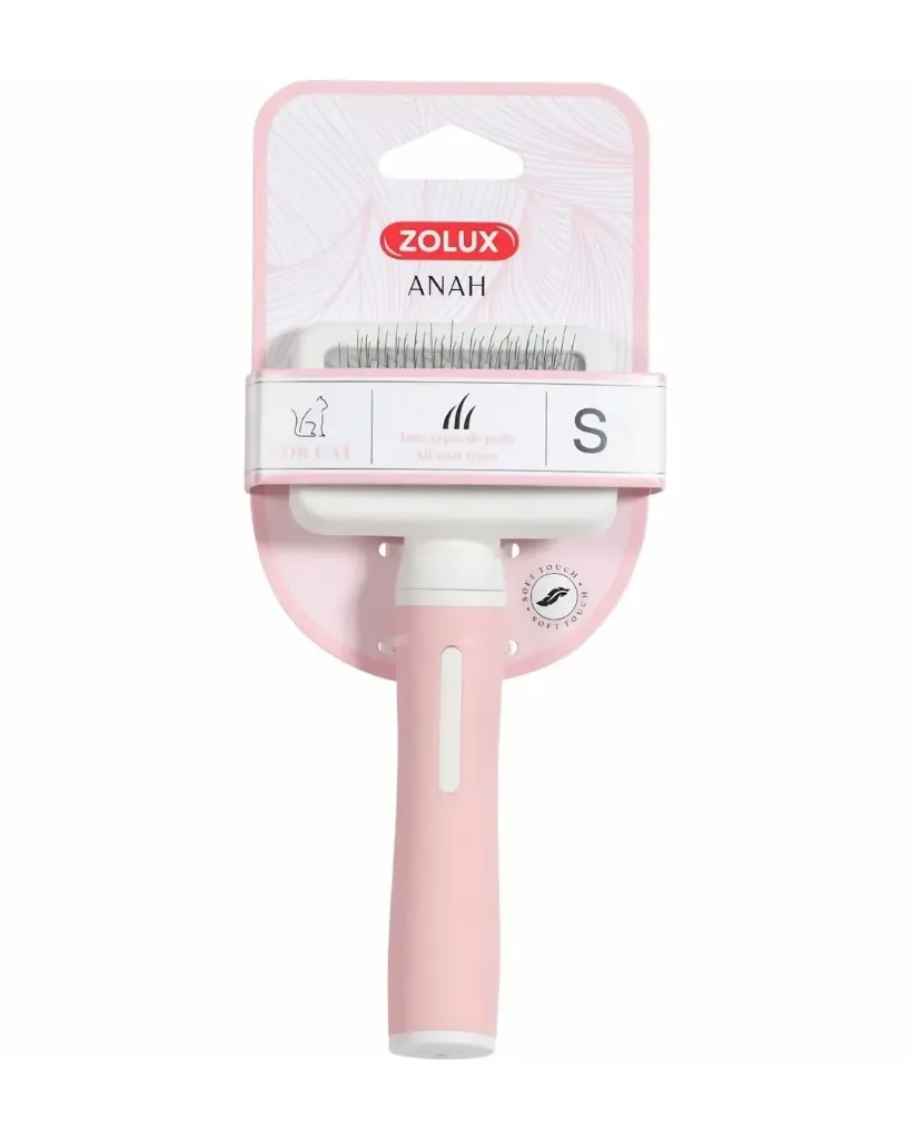 [15127_26604] Brosse slicker pour chat Anah (S) - Zolux